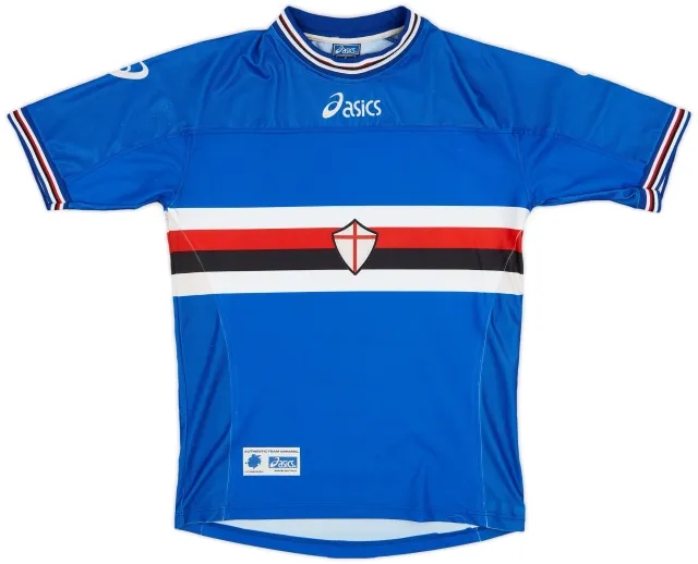 Asics 2001-02 Sampdoria Home Shirt - 8/10 - (S)