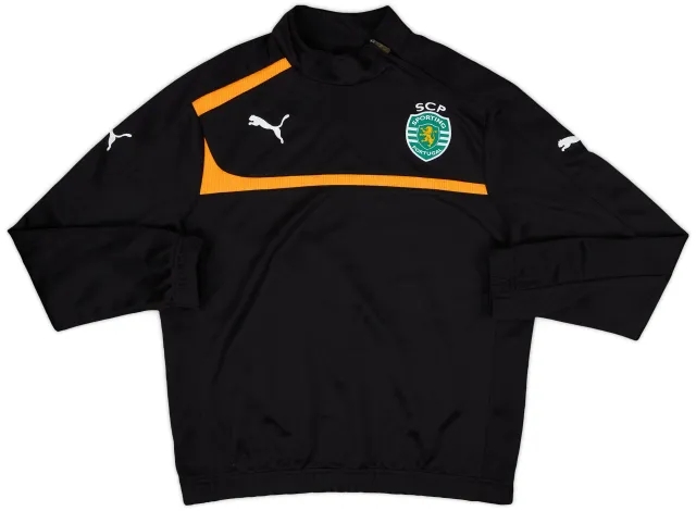 2012-13 Sporting CP Puma 1/4 Zip Drill Top - 9/10 - (S)