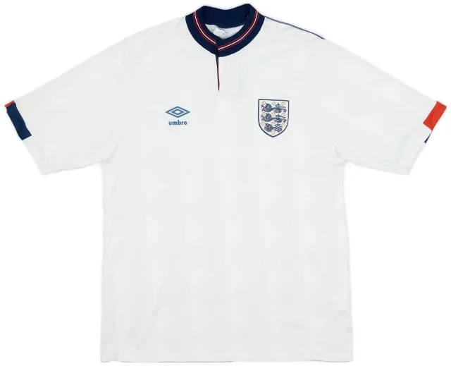 Umbro 1987-90 England Home Shirt - 8/10 - (L)