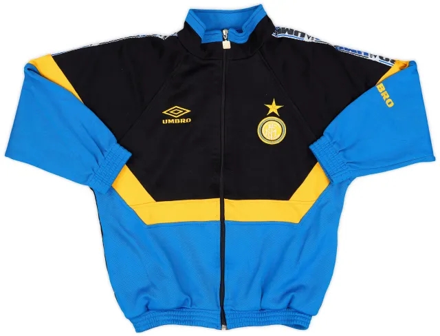 1997-98 Inter Milan Umbro Track Jacket - 8/10 - (L.Boys)