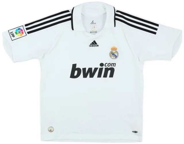 adidas 2008-09 Real Madrid Home Shirt - 8/10 - (L.Boys)
