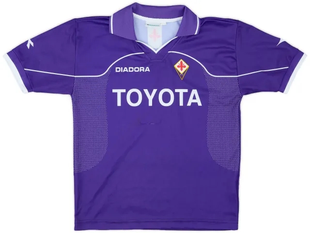 Diadora 2000-01 Fiorentina Home Shirt - 6/10 - (XL.Boys)