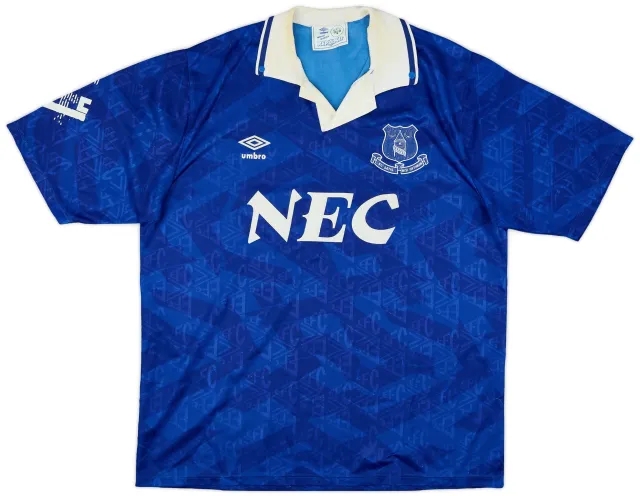 Umbro 1991-93 Everton Home Shirt - 5/10 - (XL)