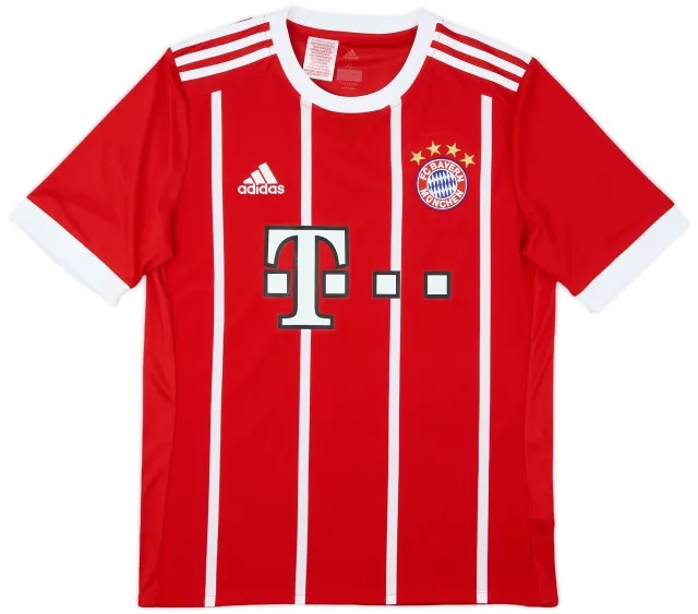 adidas 2017-18 Bayern Munich Home Shirt - 8/10 - (XL.Boys)
