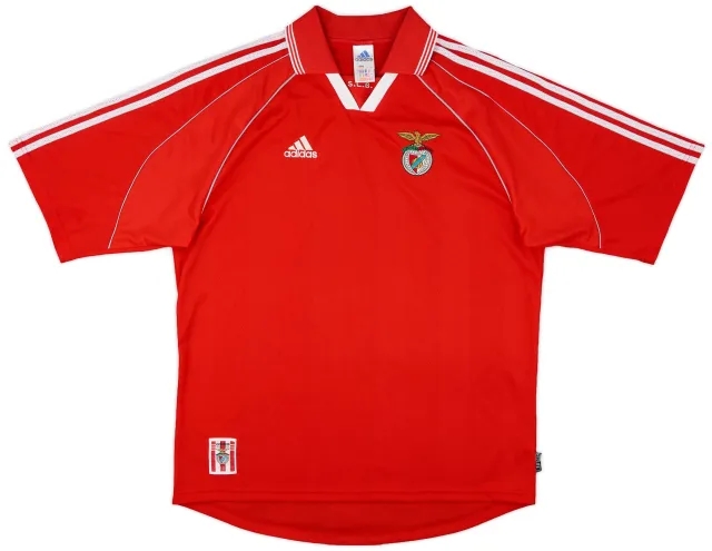 adidas 1999-00 Benfica Home Shirt - 7/10 - (L)