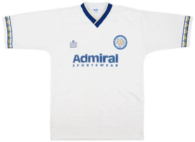 Admiral 1992-93 Leeds United Home Shirt - 8/10 - (M)