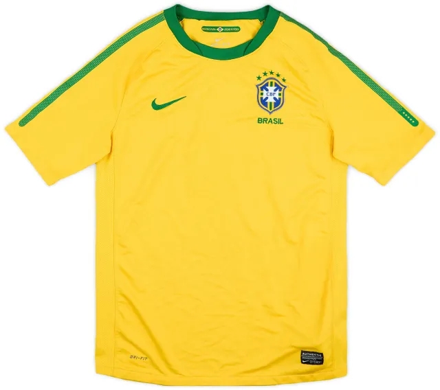 Nike 2010-11 Brazil Home Shirt - 6/10 - (XL.Boys)