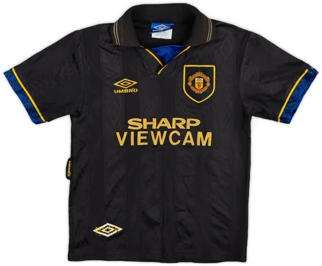 Umbro 1993-95 Manchester United Away Shirt - 6/10 - (L.Boys)