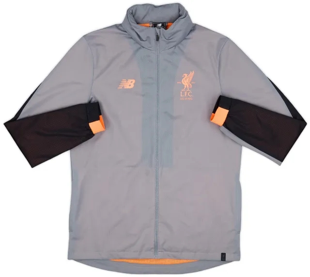 2017-18 Liverpool New Balance Hooded Rain Jacket - 6/10 - (L)