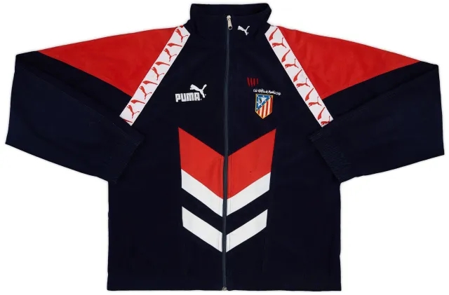 1996-98 Atletico Madrid Puma Track Jacket - 8/10 - (L)