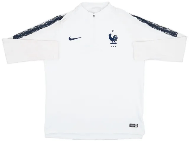 2018-19 France Nike 1/4 Zip Drill Top - 7/10 - (L)