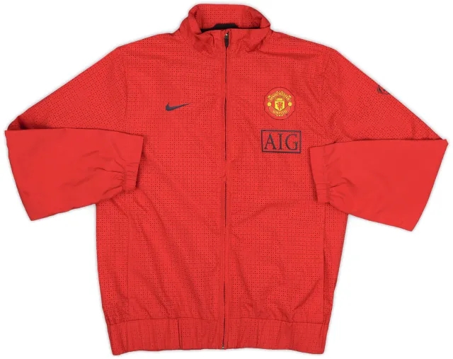 2009-10 Manchester United Nike Track Jacket - 9/10 - (L.Boys)
