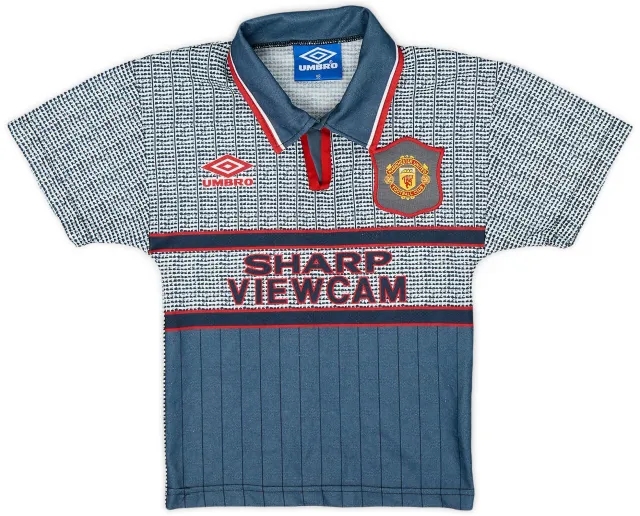 Umbro 1995-96 Manchester United Away Shirt - 8/10 - (S.Boys)