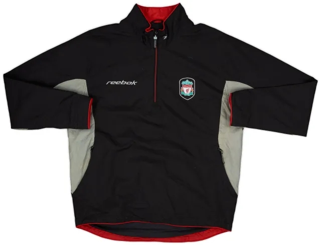 2002-03 Liverpool Reebok 1/4 Zip Rain Jacket - 8/10 - (S)