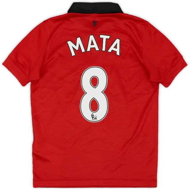 Nike 2013-14 Manchester United Home Shirt Mata #8 - 7/10 - (6-8 Years)