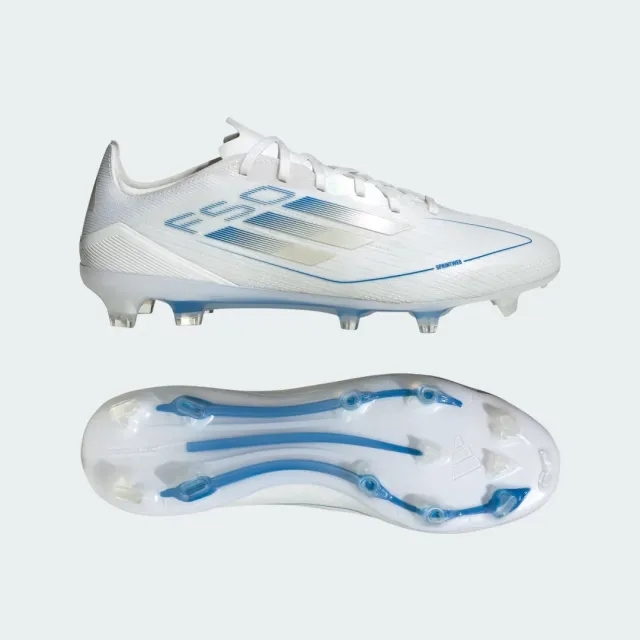 Adidas F50 Pro Fg Polar Victory - Footwear White/Silver Metallic/Bright Royal - ['White']
