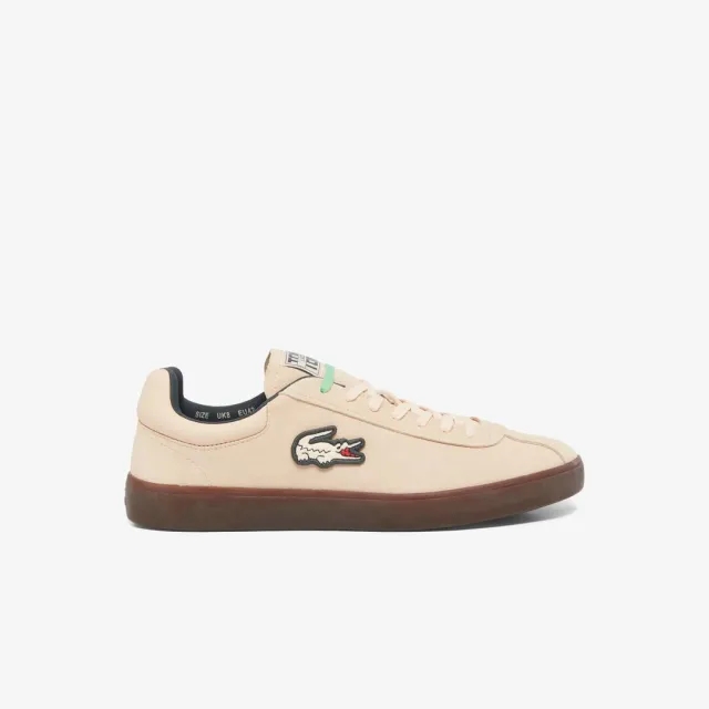 Lacoste Men's Baseshot Suede Sneakers - Light Pink / Dark Gum