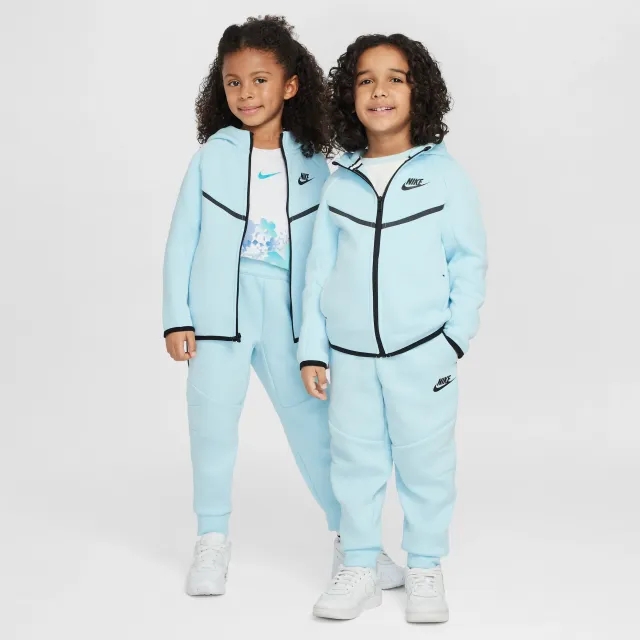 Nike Sportswear Younger Kids' Tech Fleece 2-Piece Full-Zip Set - Blue - Cotton