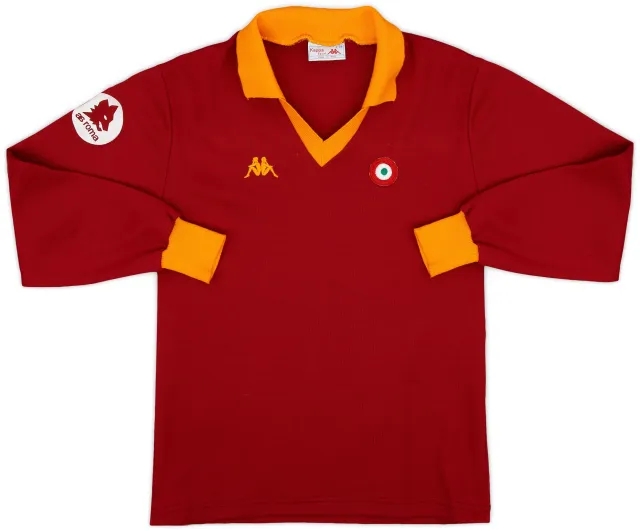 Kappa 1984-85 Roma Home L/S Shirt - 9/10 - (M)