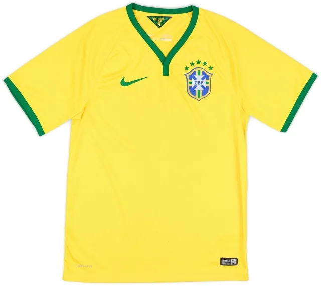Nike 2014-15 Brazil Home Shirt - 6/10 - (S)