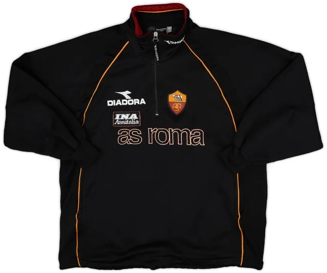 1999-00 Roma Diadora 1/4 Zip Drill Top - 5/10 - (L)