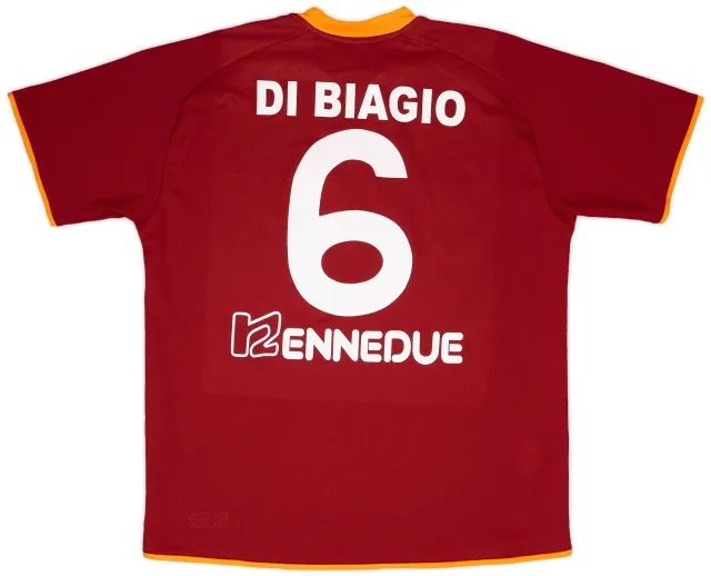 2008-12 Roma Match Issue Legends Home Shirt Di Biagio #6