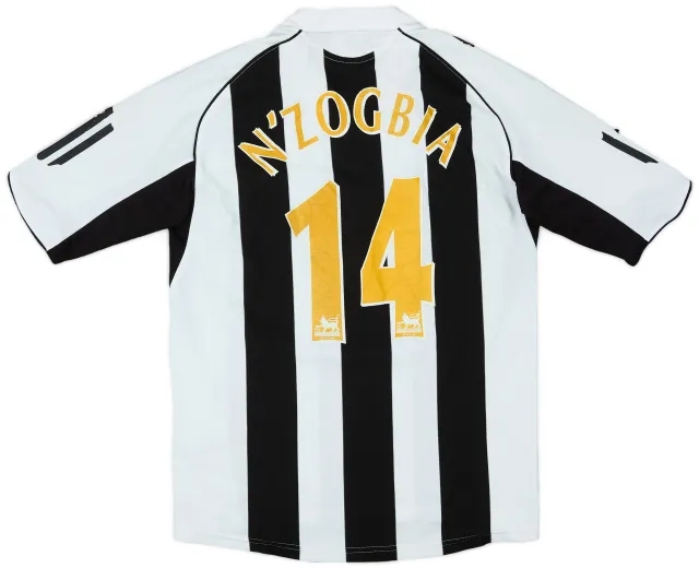 adidas 2005-07 Newcastle Home Shirt N'Zogbia #14 - 4/10 - (S)
