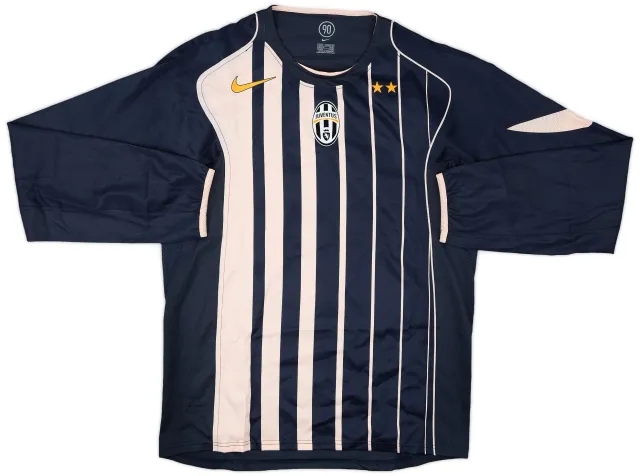Nike 2004-05 Juventus Player Issue Away L/S Shirt - 9/10 - (L)