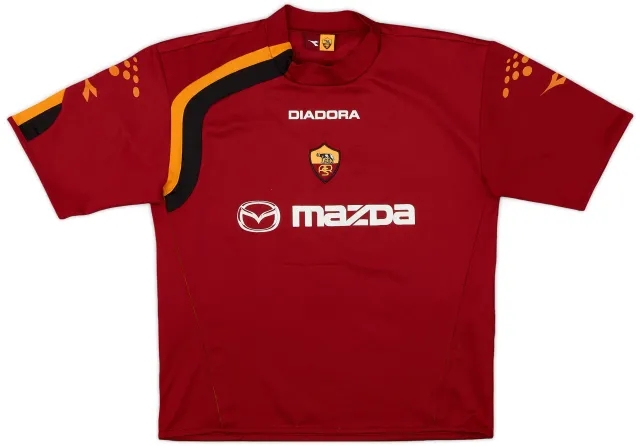 Diadora 2004-05 Roma Home Shirt - 7/10 - (XL.Boys)
