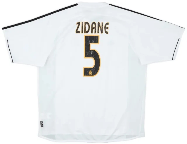 adidas 2003-04 Real Madrid Home Shirt Zidane #5 - 6/10 - (L)