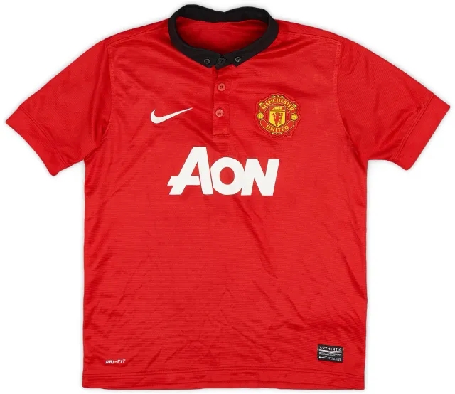 Nike 2013-14 Manchester United Home Shirt - 8/10 - (M.Boys)