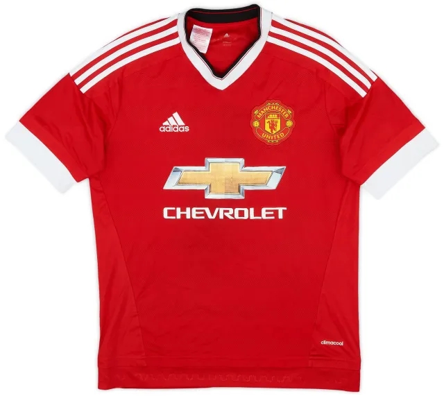adidas 2015-16 Manchester United Home Shirt - 6/10 - (XL.Boys)
