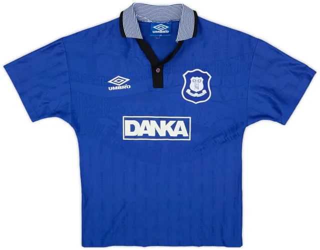 Umbro 1995-97 Everton Home Shirt - 7/10 - (L.Boys)