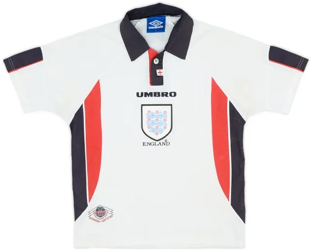 Umbro 1995-97 England Home Shirt - 8/10 - (Y)