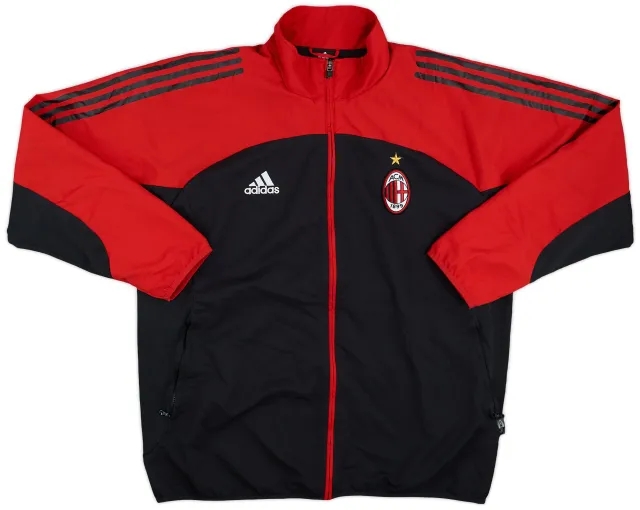 2002-03 AC Milan adidas Track Jacket - 8/10 - (L)