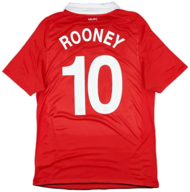 Nike 2010-11 Manchester United Home Shirt Rooney #10 - 6/10 - (L)