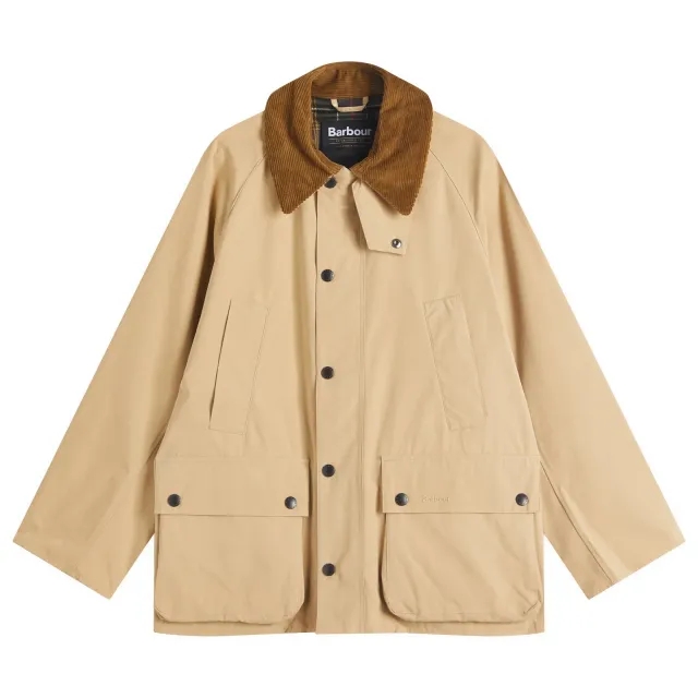 Barbour Men's OS Peached Bedale Casual Jacket Stone