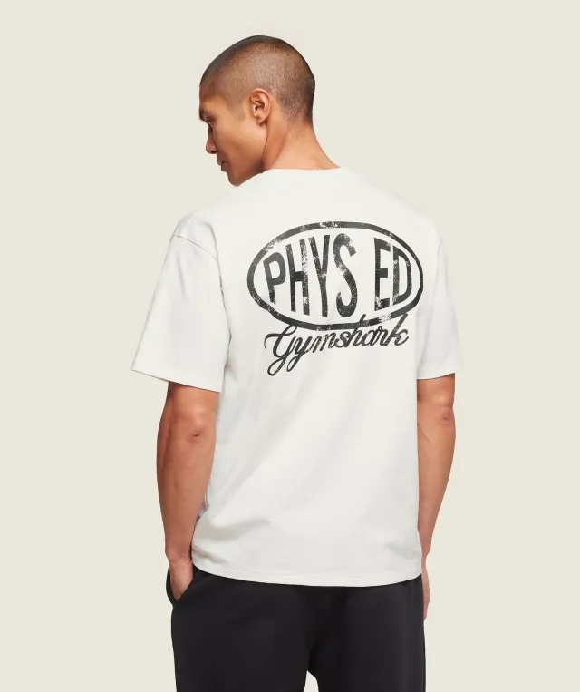 Gymshark Phys Ed T-Shirt - Soft White