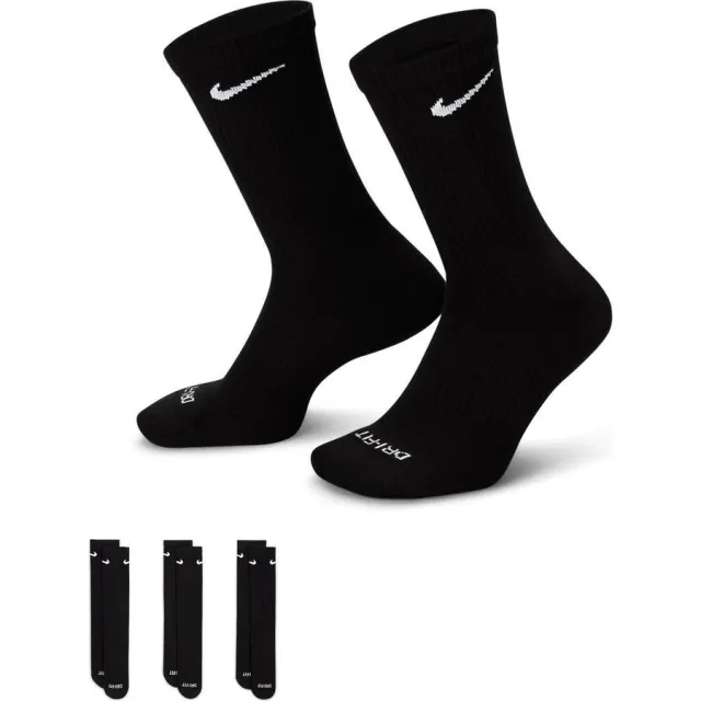 Nike Socks Everyday Plus Cush 6-Pack - ['Black']