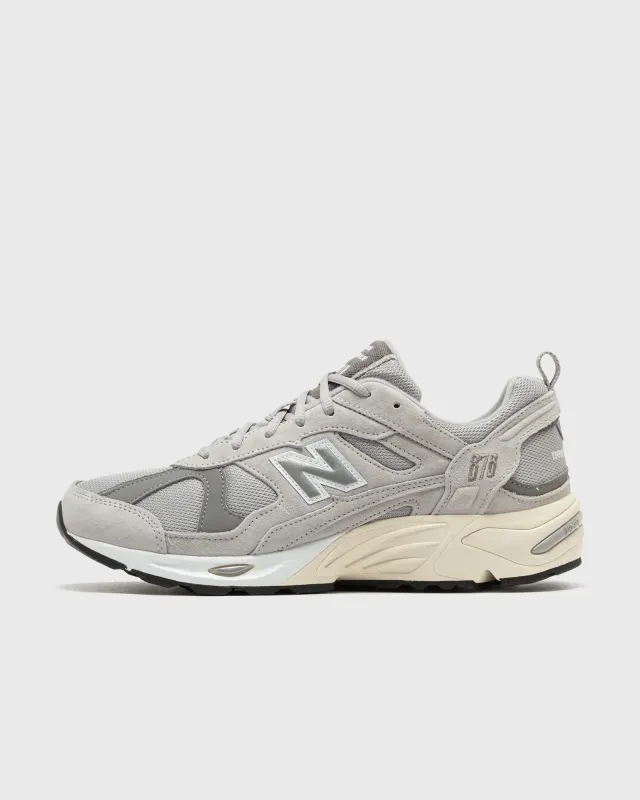 New Balance Men's 878 in Grey/Beige/Black Suede/Mesh