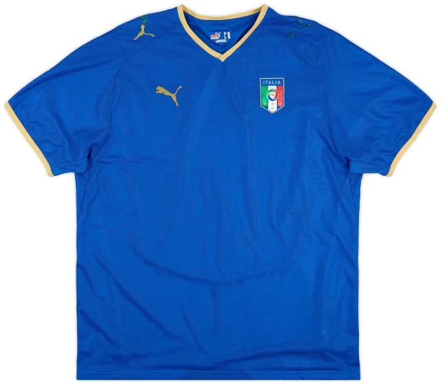 Puma 2007-08 Italy Home Shirt - 5/10 - (XXL)