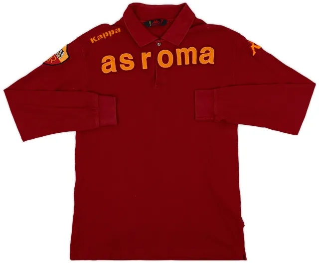 2009-10 Roma Kappa Polo L/S Shirt - 9/10 - (XL)