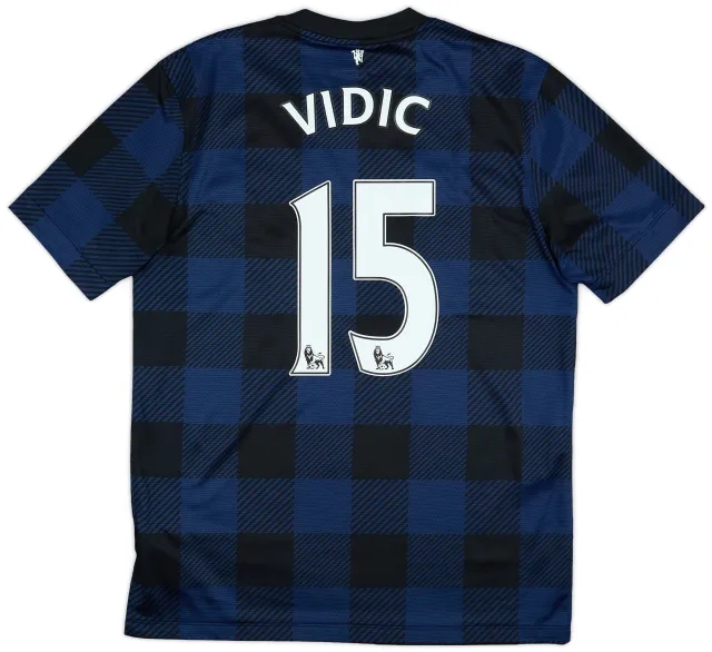Nike 2013-14 Manchester United Away Shirt Vidic #15 - 9/10 - (M)