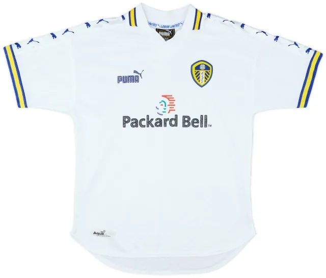 Puma 1998-00 Leeds United Home Shirt - 7/10 - (XL.Boys)