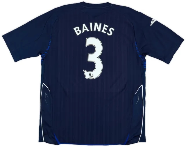 Umbro 2007-08 Everton Third Shirt Baines #3 - 8/10 - (XL)