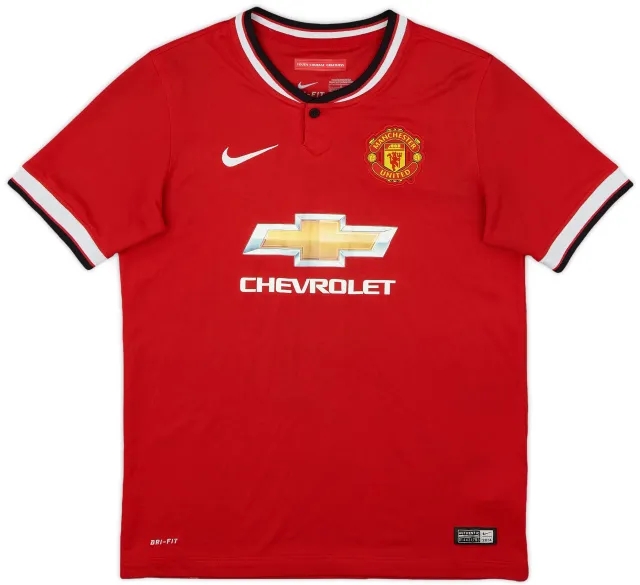 Nike 2014-15 Manchester United Home Shirt - 6/10 - (L.Boys)