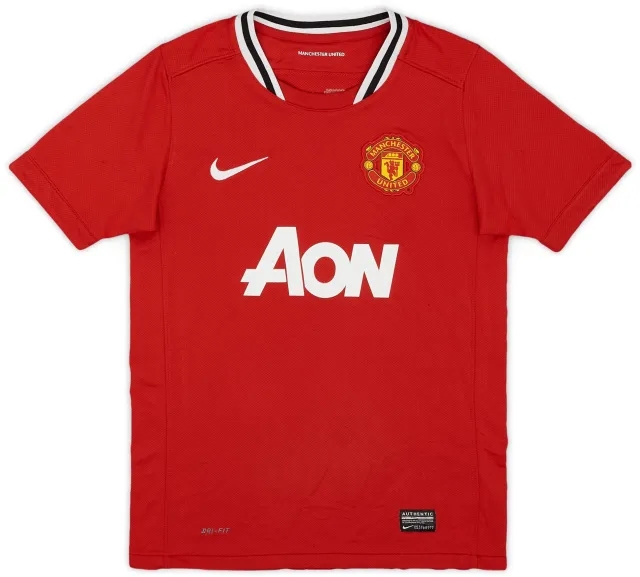 Nike 2011-12 Manchester United Home Shirt - 8/10 - (M.Boys)