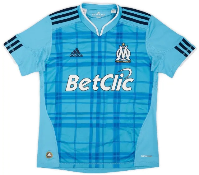 adidas 2010-11 Olympique Marseille Away Shirt - 9/10 - (L.Boys)