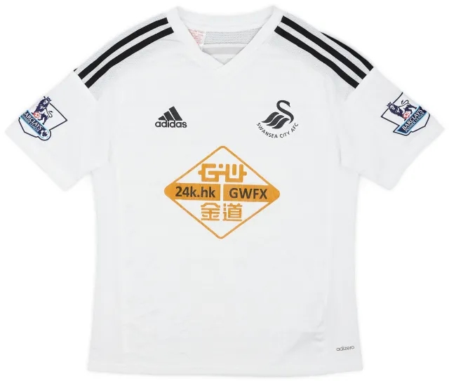 adidas 2014-15 Swansea Home Shirt - 8/10 - (XL.Boys)
