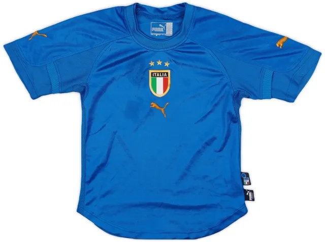 Puma 2004-06 Italy Home Shirt - 8/10 - (XS.Boys)